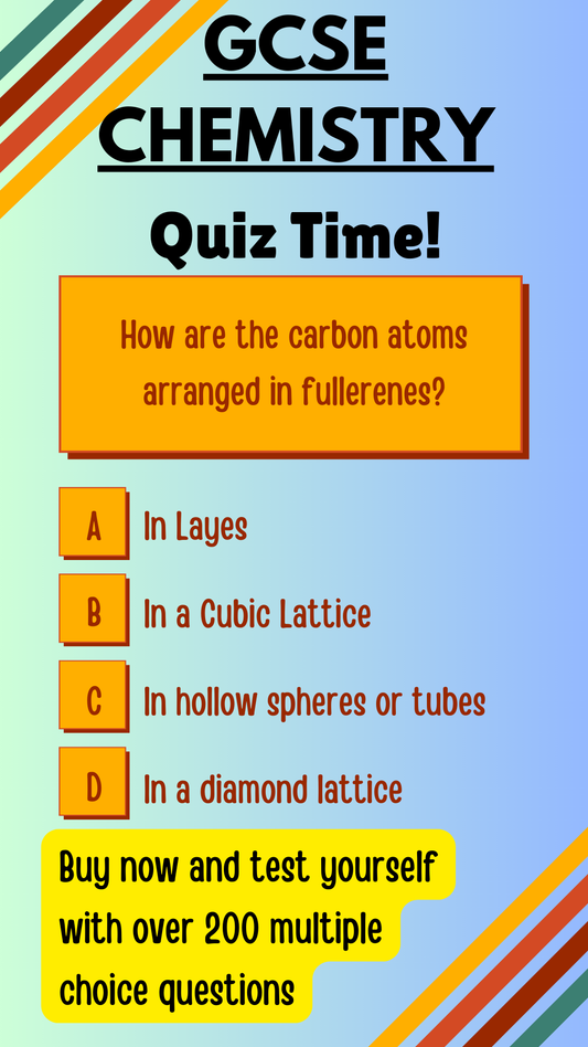 205 GCSE CHEMISTRY MULTIPLE CHOICE QUESTIONS