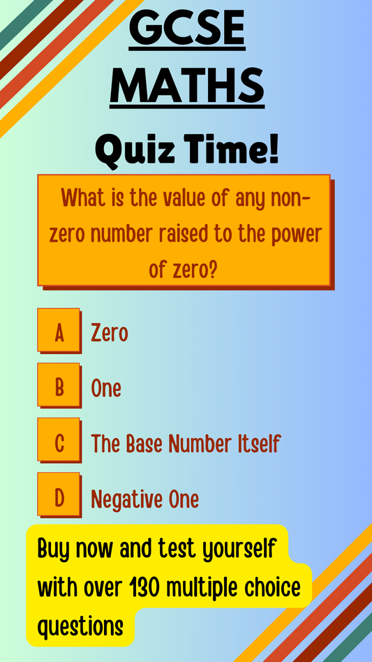 135 GCSE MATHEMATICS MULTIPLE CHOICE QUESTIONS